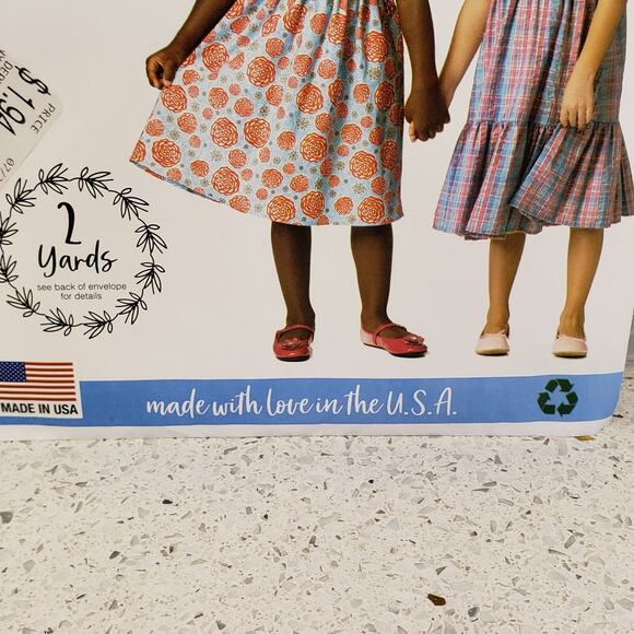 McCalls Sew Simple Little Girls Sun Dress Sewing Pattern Pullover Dresses - Picture 2 of 5